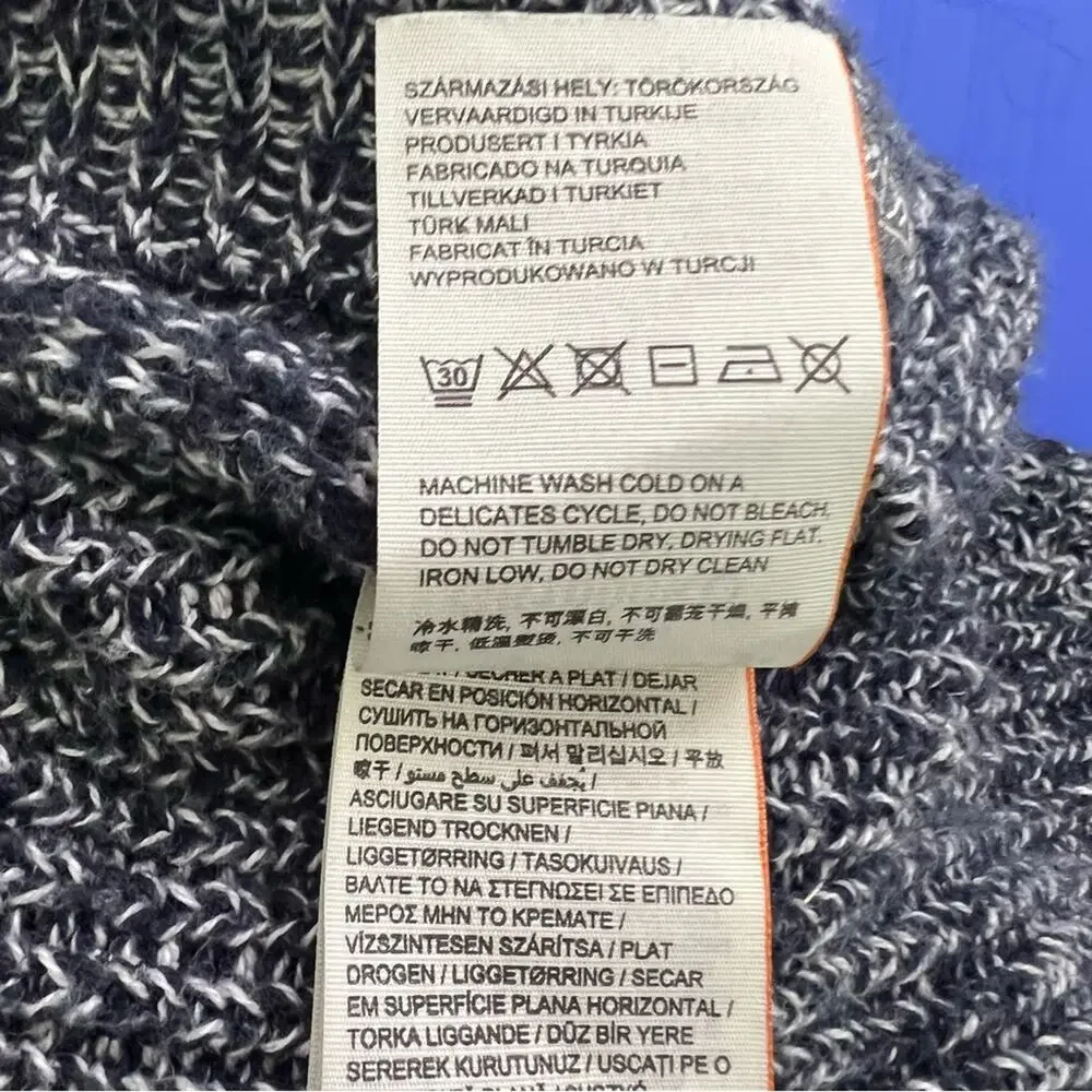 Superdry Fesitval Goods CO. Blue Marled Crewneck Sweater Size XS